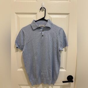 Suitsupply Men Small Light Blue Polo